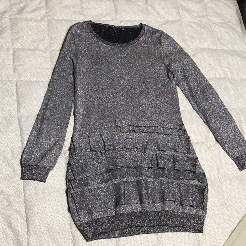 BCBG MAXAZRIA METALLIC DRESS